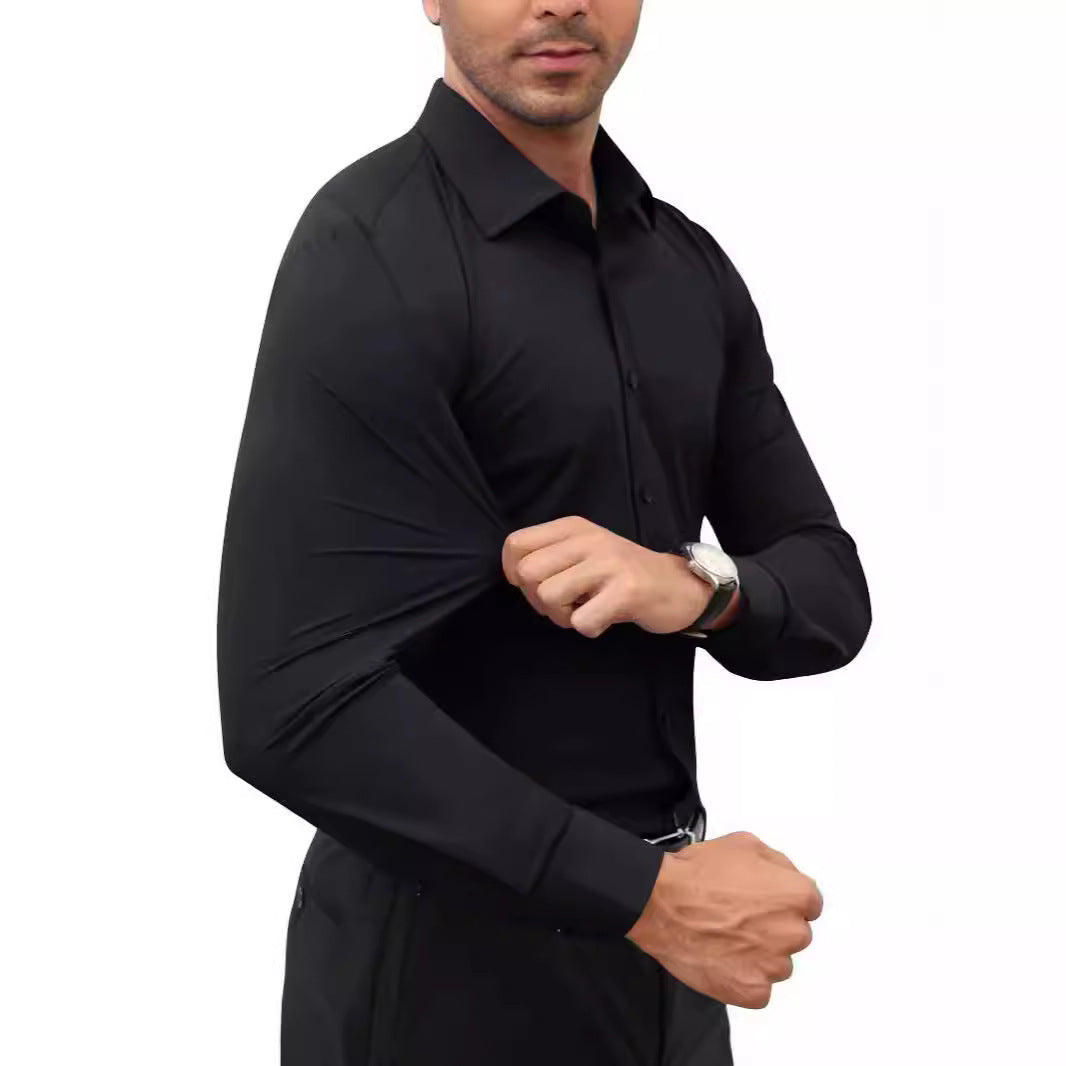 Non-ironing Full Elastic Force Shirt Men