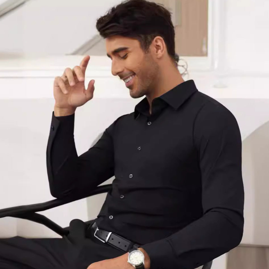 Non-ironing Full Elastic Force Shirt Men