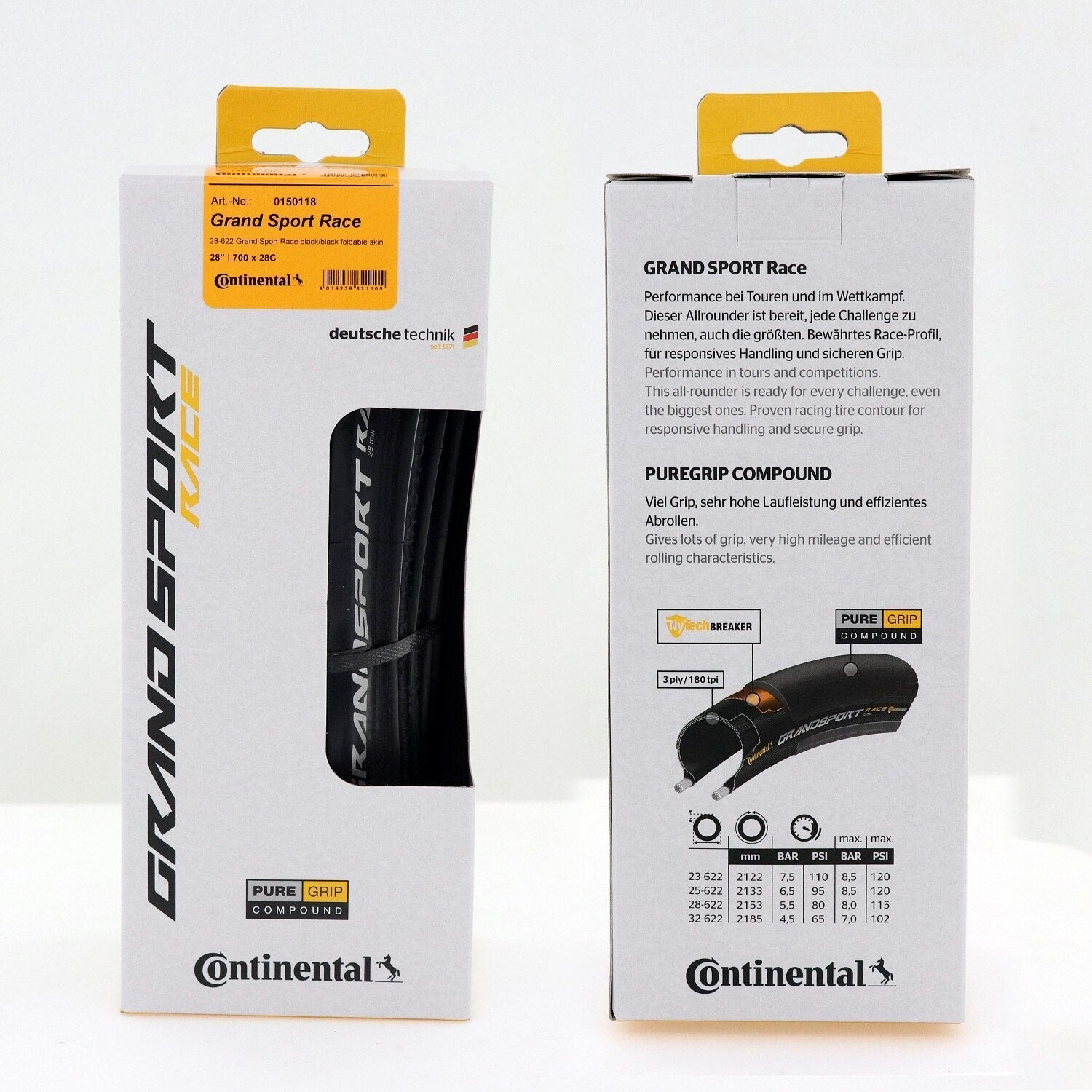 1 Pair Continental Grand Sport Road Bike Tyre ROAD Folding Tire 700x23c /700*25C Enfom Clothing