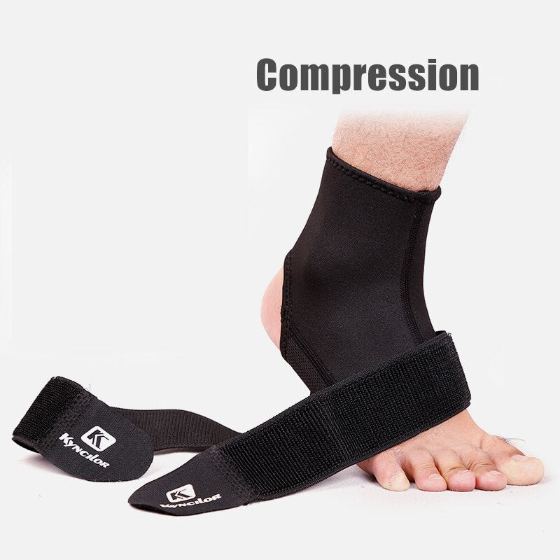 1 Pcs Professional Ankle Support High Quality Adjustable Elastic Anti Sprain Ankle Protector Sport Fitness Ankle Guard Bandage Enfom Clothing