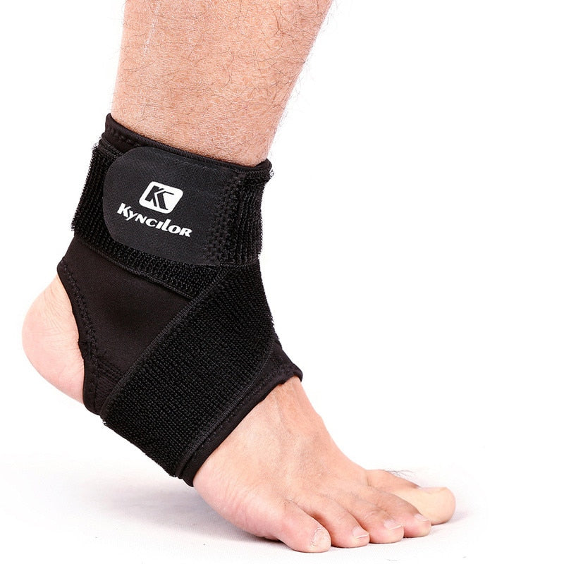 1 Pcs Professional Ankle Support High Quality Adjustable Elastic Anti Sprain Ankle Protector Sport Fitness Ankle Guard Bandage Enfom Clothing