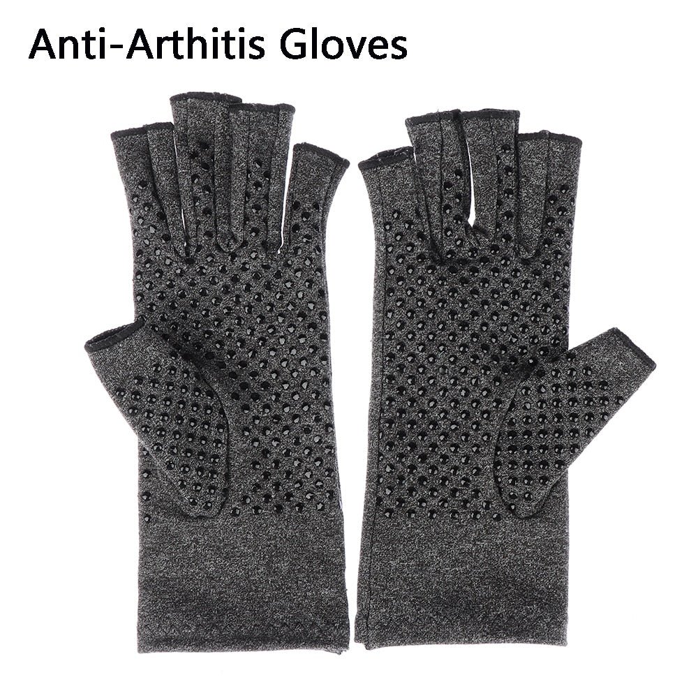 1Pair Arthritis Compression Gloves Joint Finger Pain Relief Hand Wrist Health Care Outdoor Cycling Sport Pain Relief Gloves Enfom Clothing