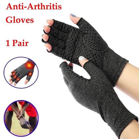 1Pair Arthritis Compression Gloves Joint Finger Pain Relief Hand Wrist Health Care Outdoor Cycling Sport Pain Relief Gloves Enfom Clothing