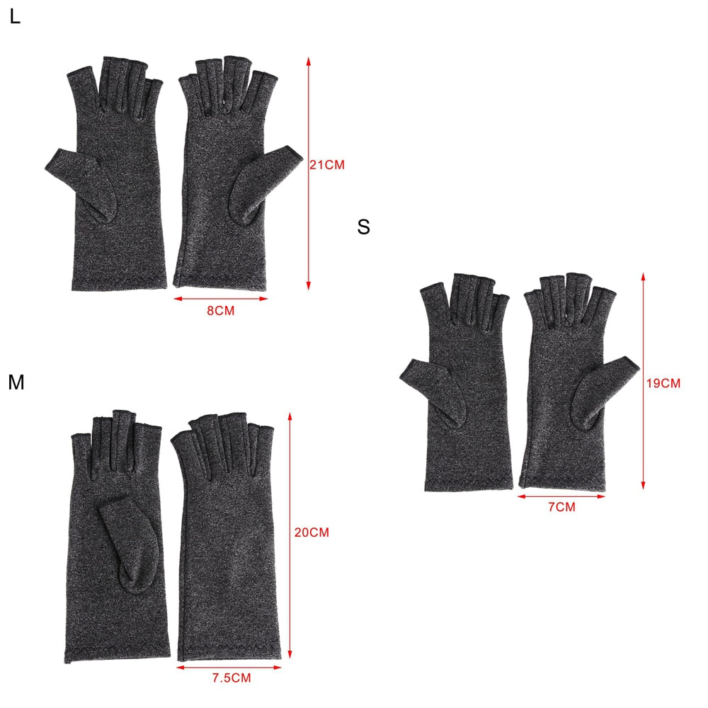 1Pair Arthritis Compression Gloves Joint Finger Pain Relief Hand Wrist Health Care Outdoor Cycling Sport Pain Relief Gloves Enfom Clothing