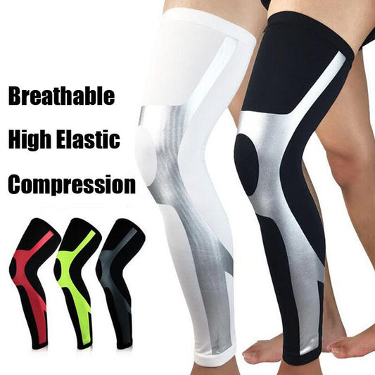 1Pc Unisex Compression Cycling Leg Warmer Leggings Running Tights Sport Leg Sleeve Soccer Basketball Knee Pad Football Shinguard Enfom Clothing