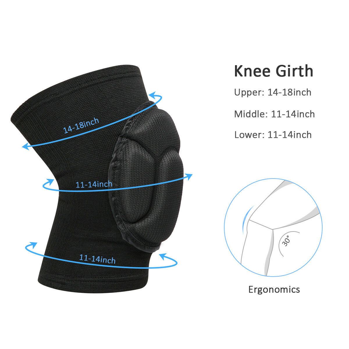 2 x Professional Knee Pads Leg Protector For Sport Work Flooring Construction Enfom Clothing