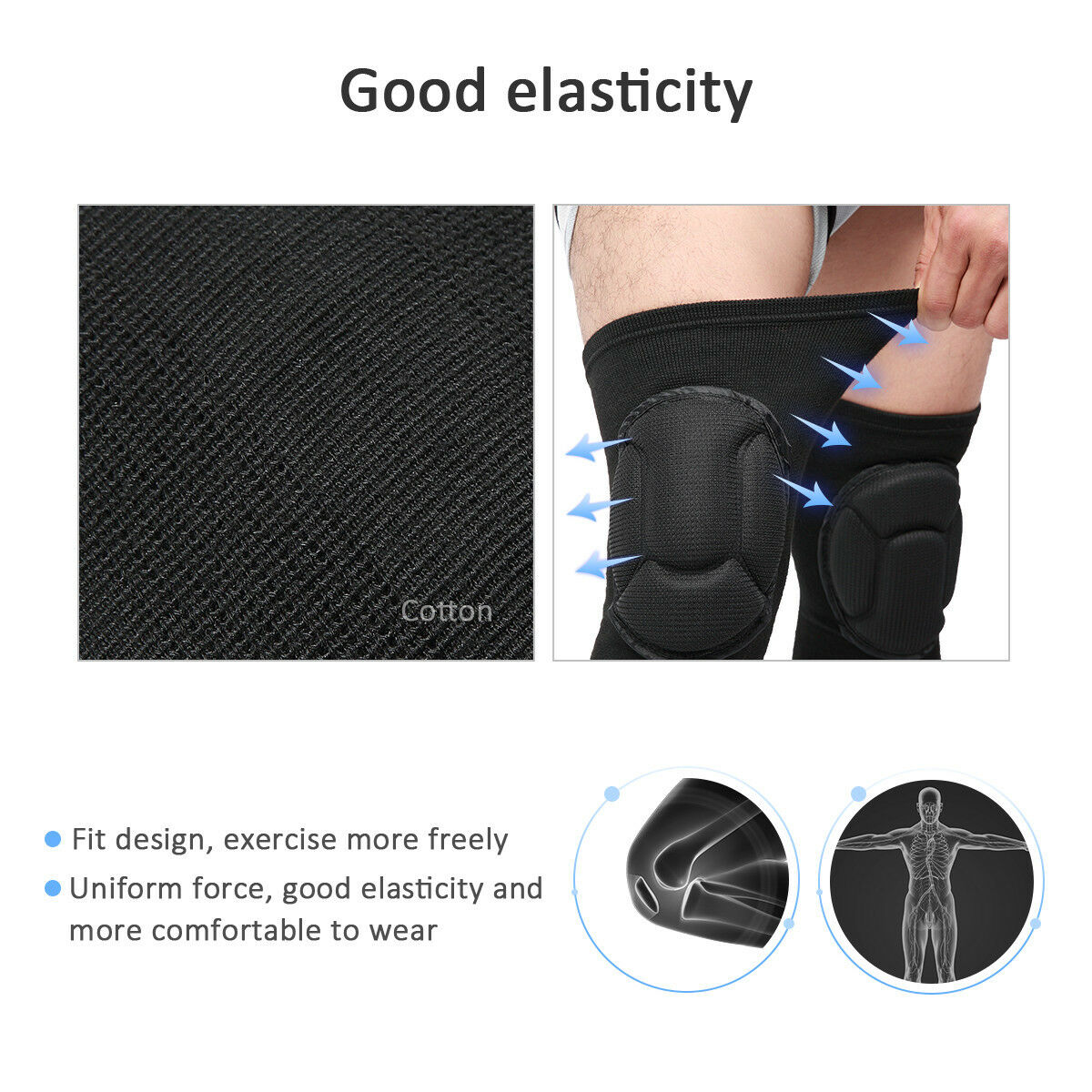 2 x Professional Knee Pads Leg Protector For Sport Work Flooring Construction Enfom Clothing