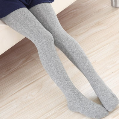 2021 Autumn Winter Girls Pants Toddler Girls Knitted Pantyhose Warm Baby Girls Tights Multi Colors Baby Girl Stocking For 2-10 Y Enfom Clothing