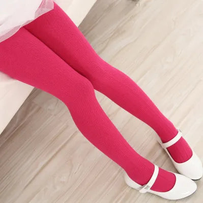 2021 Autumn Winter Girls Pants Toddler Girls Knitted Pantyhose Warm Baby Girls Tights Multi Colors Baby Girl Stocking For 2-10 Y Enfom Clothing