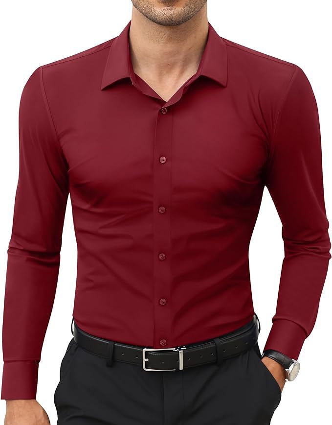 Non-ironing Full Elastic Force Shirt Men