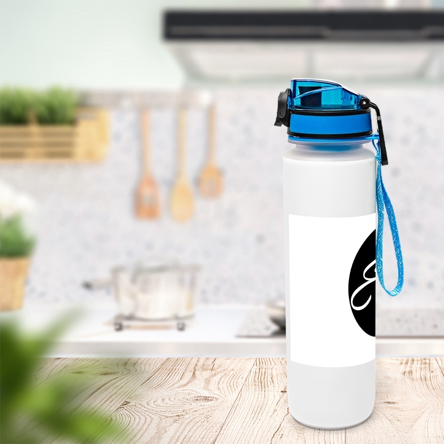 32oz Water Tracker Bottle Enfom Clothing