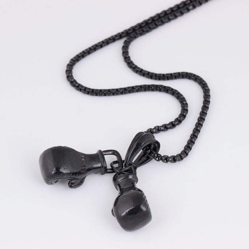 Fashion Gold Necklace Boxing Sport Simplicity