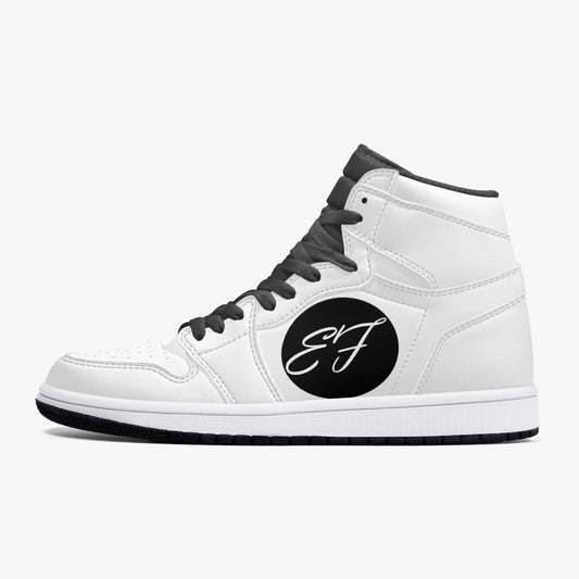 352. New Black High-Top Leather Sneakers Enfom Clothing