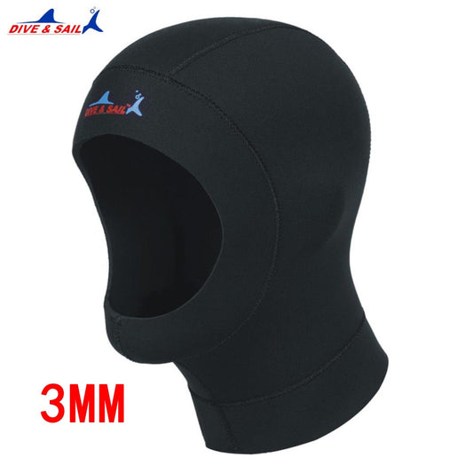 3mm neoprene diving hat professional uniex NCR fabric swimming cap winter cold-proof wetsuits head cover helmet swimwear 1pcs Enfom Clothing