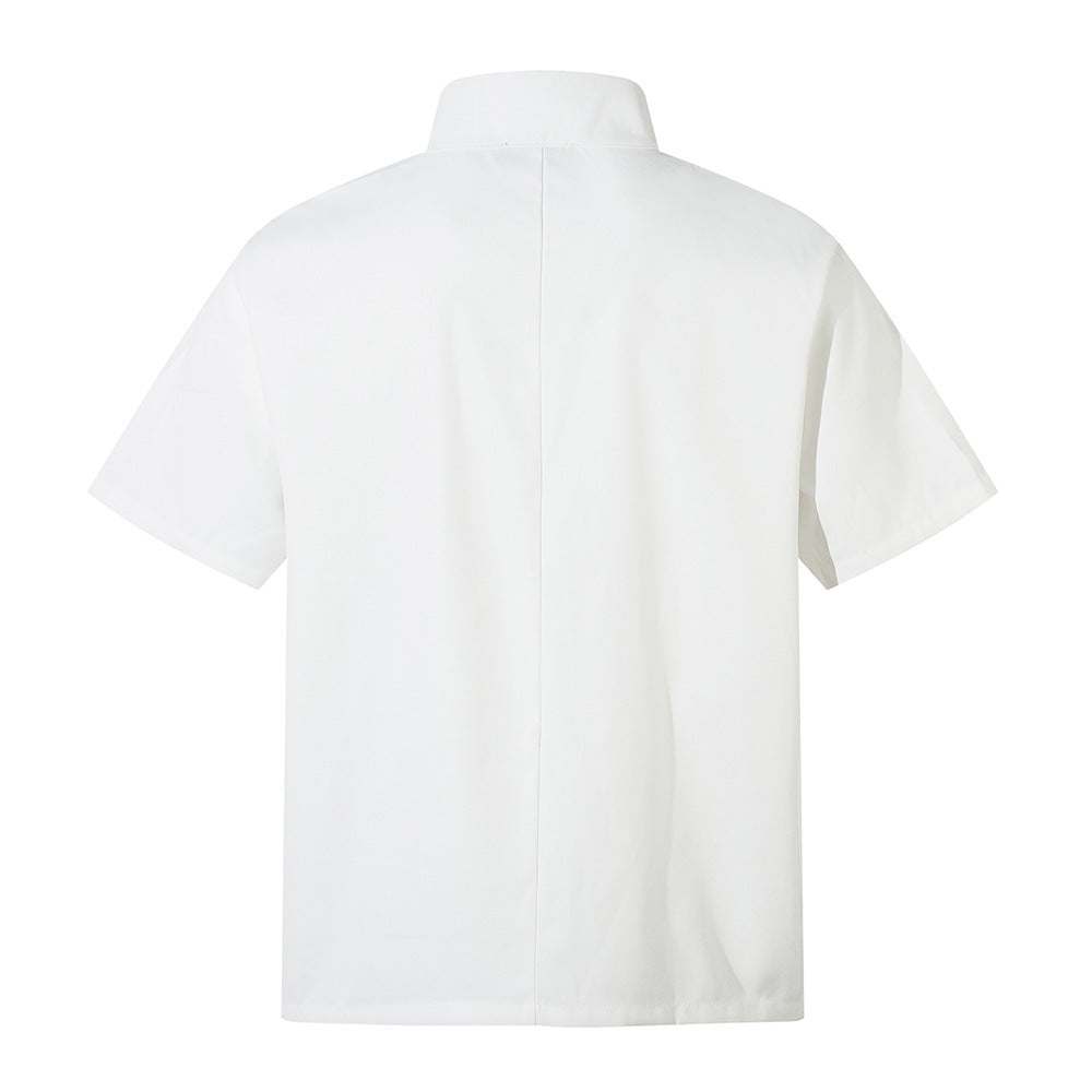 Short Sleeve Loose Lapel Shirt For Men