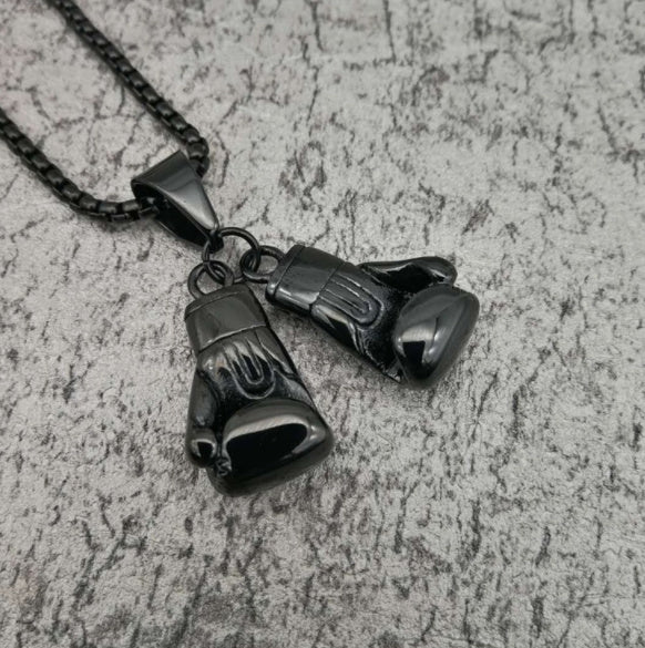 Fashion Gold Necklace Boxing Sport Simplicity