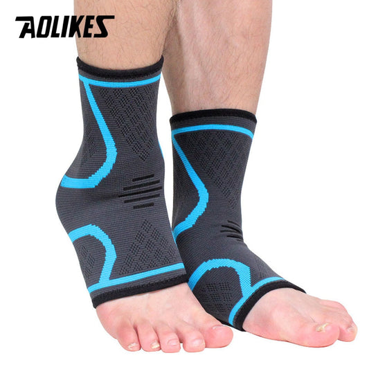 AOLIKES 1 Pair Sport Ankle Support Protector Compression Ankle Brace Comfort Anti Sprain Basketball Football Foot Sport Safety Enfom Clothing