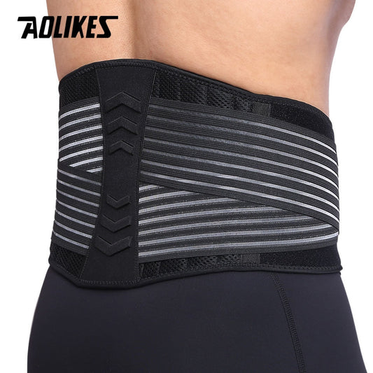 AOLIKES Lumbar Support Waist Back Strap Compression Springs Supporting For Men Women Bodybuilding Gym Fitness Belt Sport Girdles Enfom Clothing