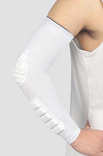 Arm Sleeve Armband Elbow Support Basketball Arm Sleeve Breathable Football Safety Sport Elbow Pad Brace Protector Enfom Clothing