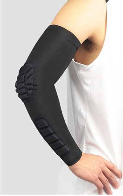 Arm Sleeve Armband Elbow Support Basketball Arm Sleeve Breathable Football Safety Sport Elbow Pad Brace Protector Enfom Clothing