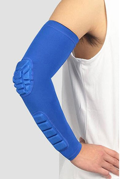 Arm Sleeve Armband Elbow Support Basketball Arm Sleeve Breathable Football Safety Sport Elbow Pad Brace Protector Enfom Clothing