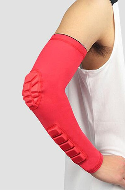 Arm Sleeve Armband Elbow Support Basketball Arm Sleeve Breathable Football Safety Sport Elbow Pad Brace Protector Enfom Clothing