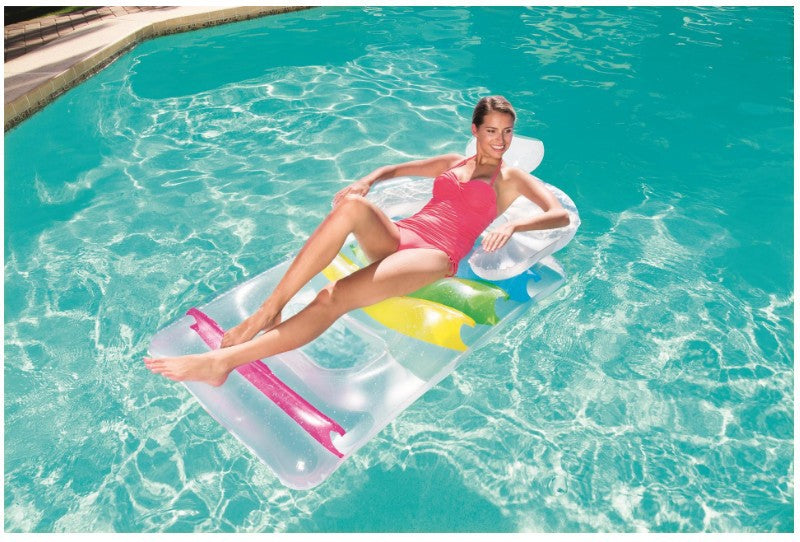 Armrest Backrest Floating Deck Chair Swimming Pool Inflatable Water Playing Equipment Inflatable Floating Row Enfom Clothing