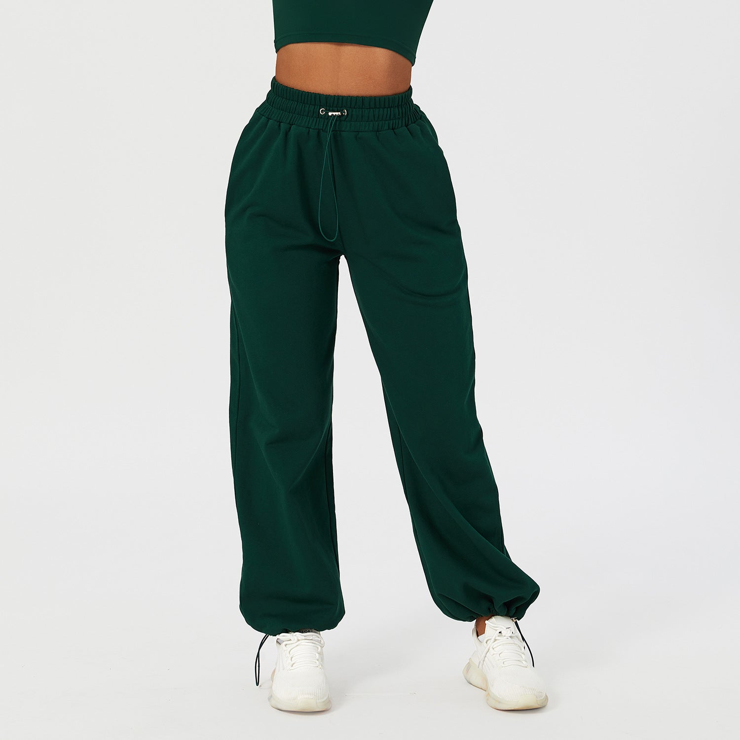 Autumn And Winter Drawstring Loose Bound Sports Pants For Women Enfom Clothing