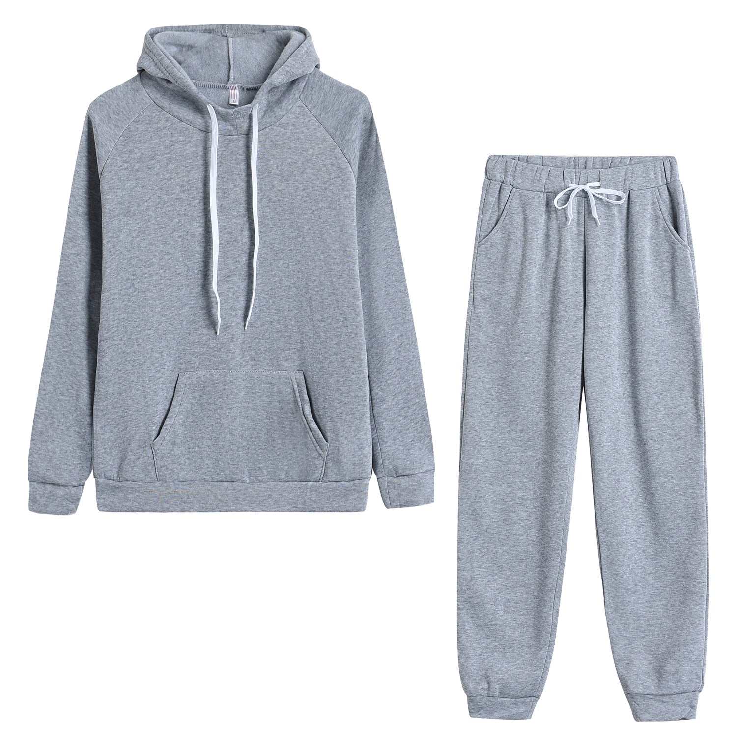 Autumn Women's Fleece Tracksuit 2 Pieces Set Pullover Hoodies+Pants Sport Suit Female Winter Warm Sweatshirt Suit for Woman Enfom Clothing
