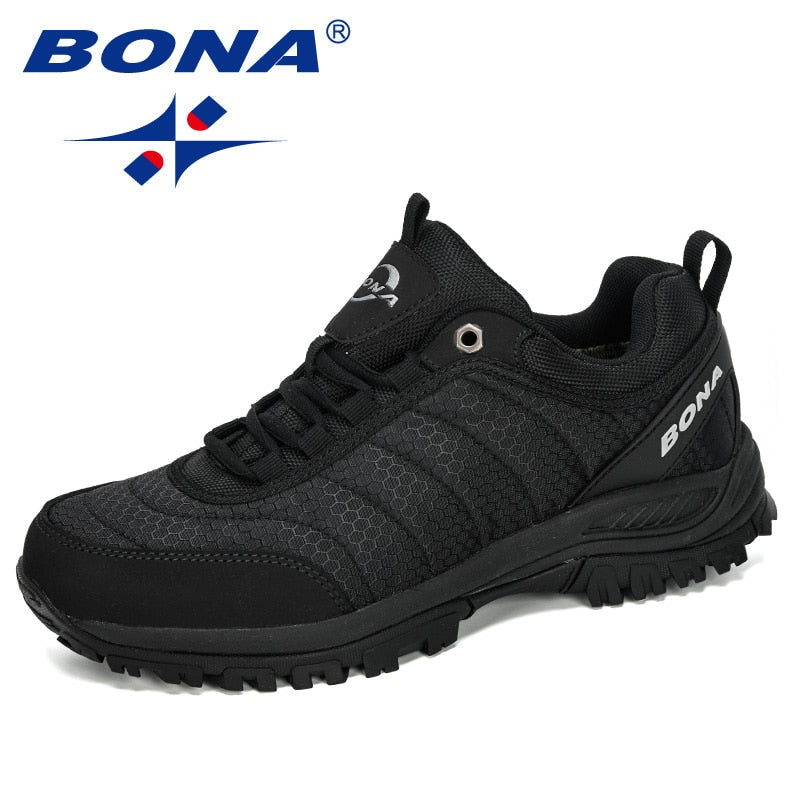 BONA New Arrival Hiking Shoes Man Mountain Climbing Shoes Outdoor Trainer Footwear Men Trekking Sport Sneakers Male Comfy Enfom Clothing