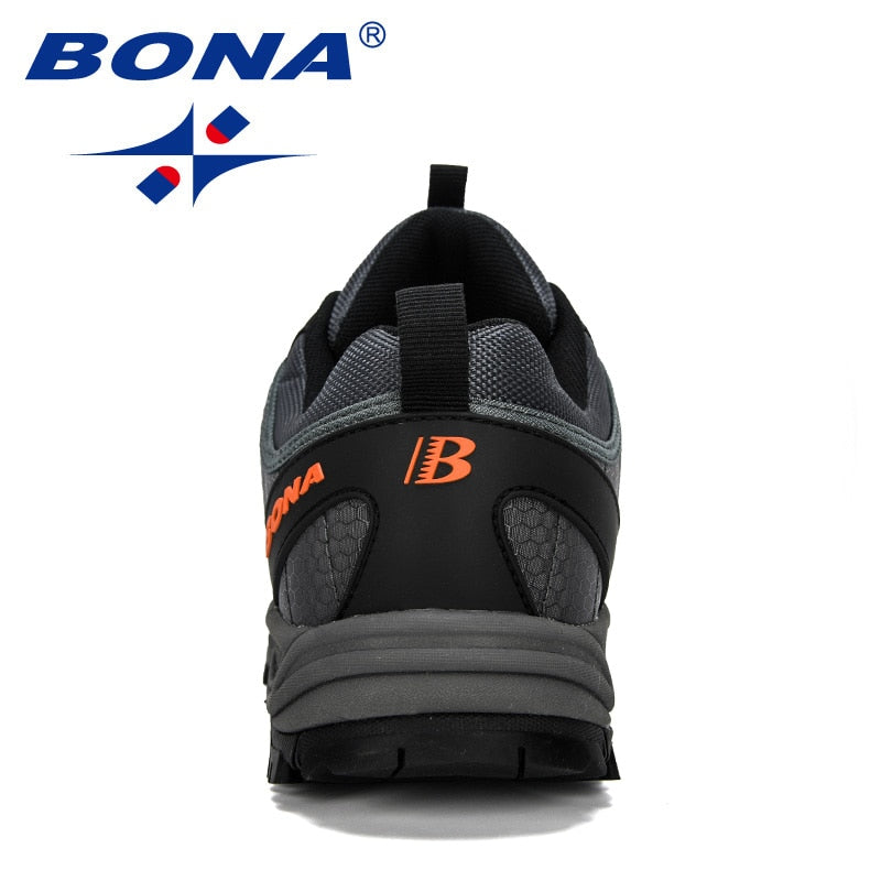 BONA New Arrival Hiking Shoes Man Mountain Climbing Shoes Outdoor Trainer Footwear Men Trekking Sport Sneakers Male Comfy Enfom Clothing