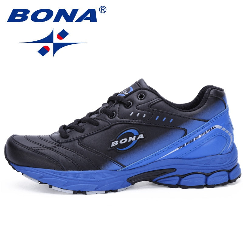 BONA New Style Men Running Shoes Typical Sport Shoes Outdoor Walking Shoes Men Sneakers Comfortable Women Sport Running Shoes Enfom Clothing