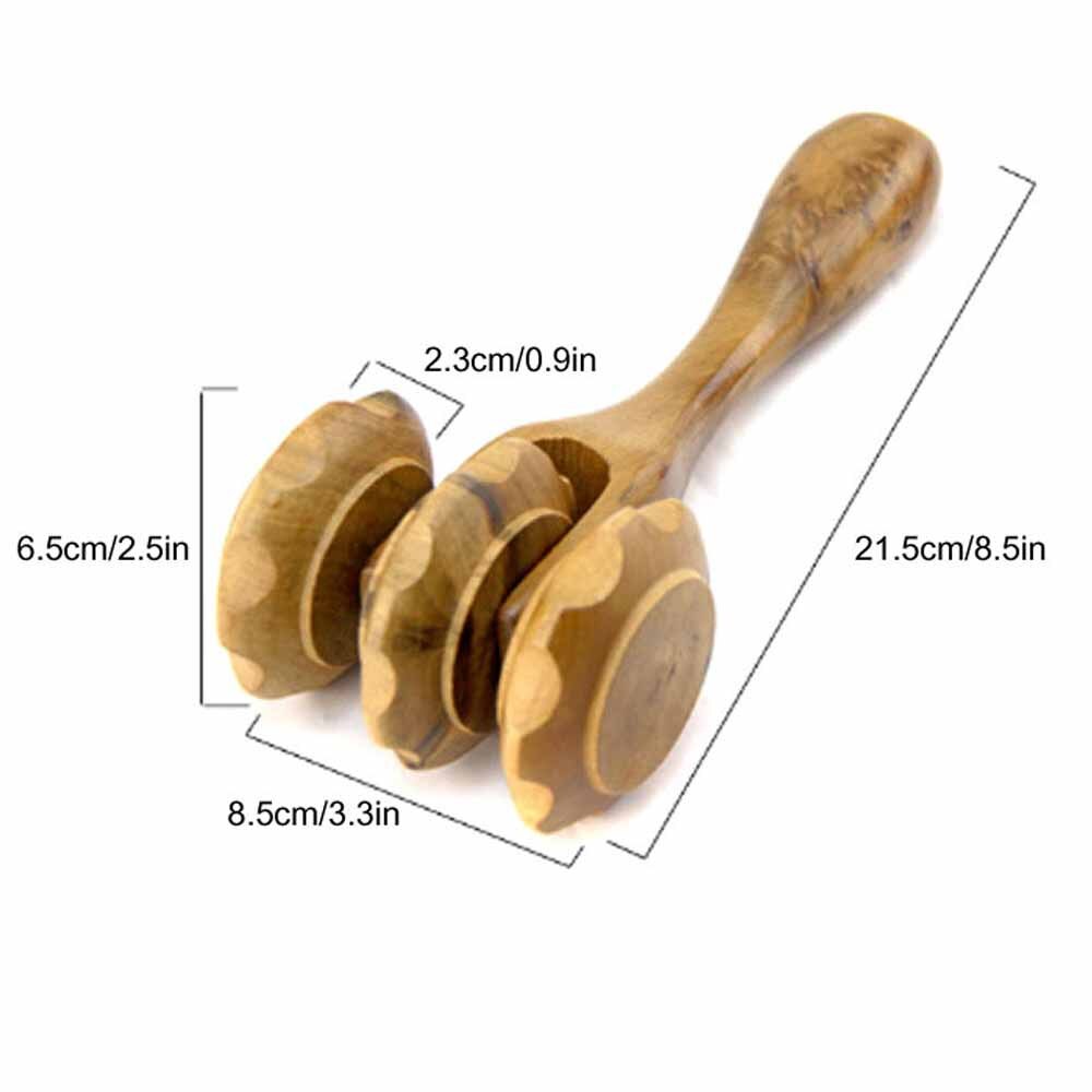 BYEPAIN Wooden Exercise Roller Sport Injury Gym Body Leg Trigger Point Muscle Roller Sticks Massager Health Care Enfom Clothing