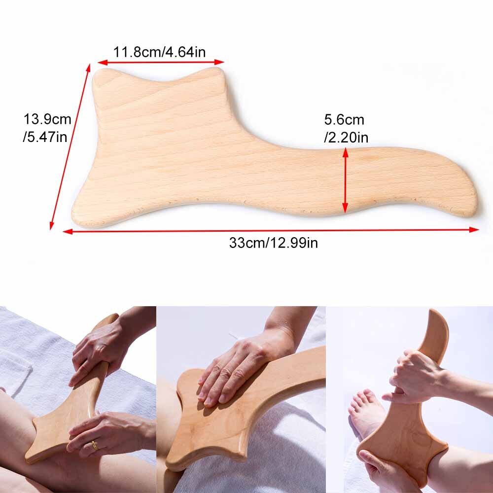 BYEPAIN Wooden Exercise Roller Sport Injury Gym Body Leg Trigger Point Muscle Roller Sticks Massager Health Care Enfom Clothing