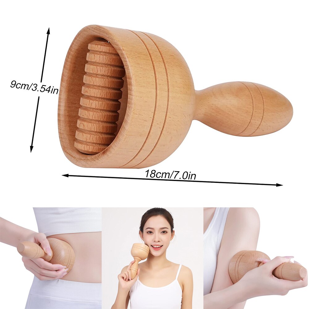 BYEPAIN Wooden Exercise Roller Sport Injury Gym Body Leg Trigger Point Muscle Roller Sticks Massager Health Care Enfom Clothing