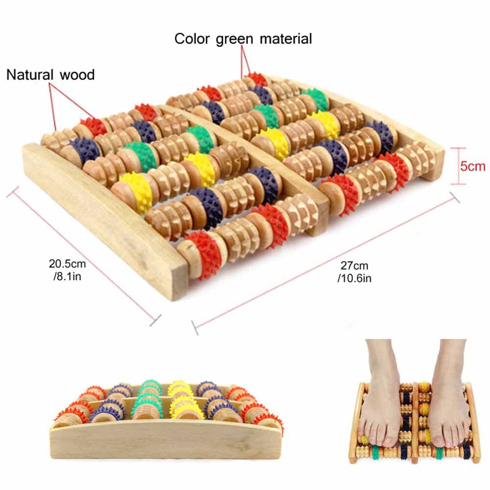 BYEPAIN Wooden Exercise Roller Sport Injury Gym Body Leg Trigger Point Muscle Roller Sticks Massager Health Care Enfom Clothing