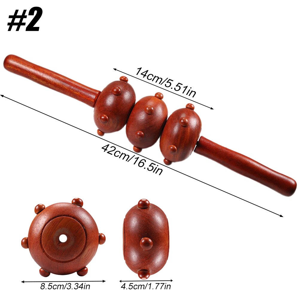 BYEPAIN Wooden Exercise Roller Sport Injury Gym Body Leg Trigger Point Muscle Roller Sticks Massager Health Care Enfom Clothing