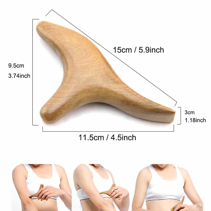 BYEPAIN Wooden Exercise Roller Sport Injury Gym Body Leg Trigger Point Muscle Roller Sticks Massager Health Care Enfom Clothing