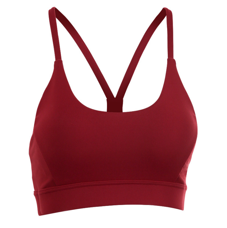 Back Mesh Triangle Push Up Sports Bra Top Fitness Racerback Bras Women Gym Sport Top Padded Yoga Bras Running Underwrar Enfom Clothing