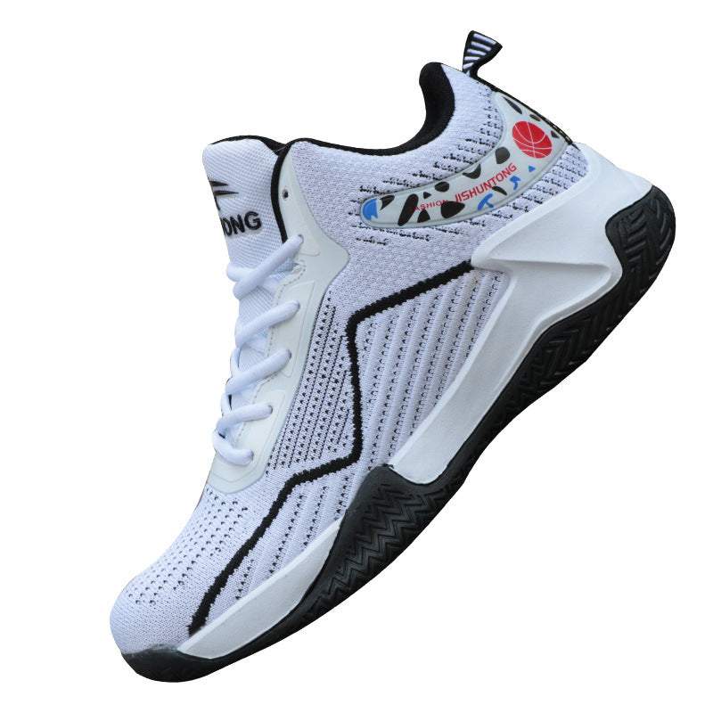 Basketball Shoes High Top Flying Woven Sneakers Breathable Enfom Clothing