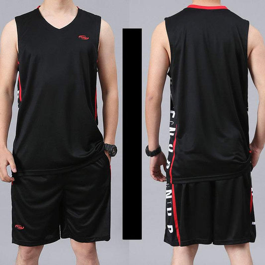 Basketball Sports Suit Men's Summer Casual Wear Sleeveless Thin Vest Running Suit Shorts Sportswear Enfom Clothing