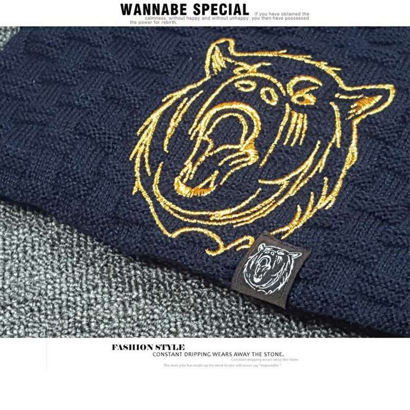 Beanies Knit Hat Men Winter Hats For Men 2018 Brand Bonnet Skullies Winter Men's Hat Fur Warm Caps Skull Mask Balaclava Wolf Cap Enfom Clothing