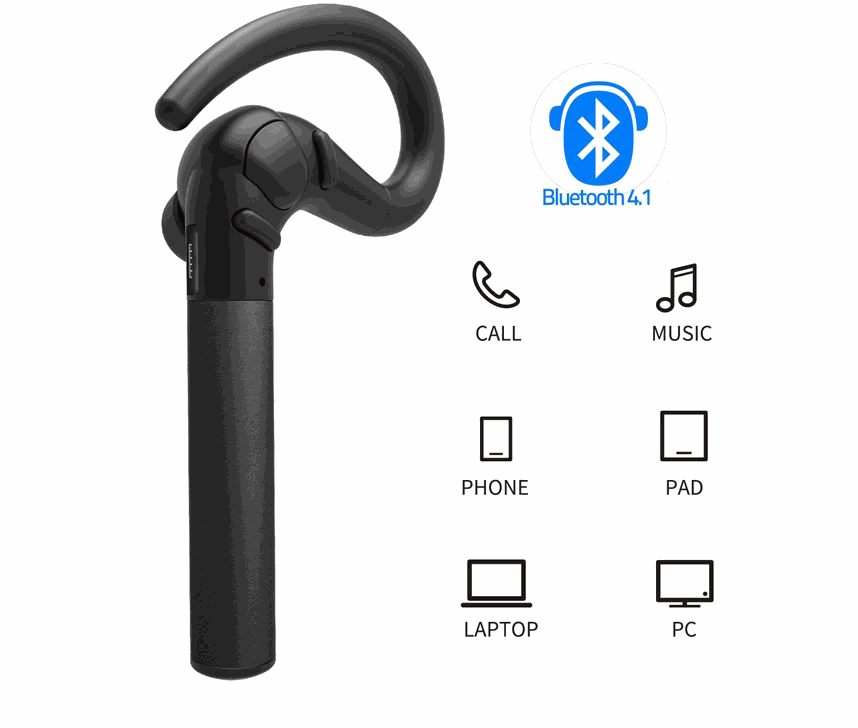 Bluetooth Earphones Noise Canceling Earbud Wireless Car Earphone with Mic Training Business Earbuds Sweatproof for Sport Running Enfom Clothing