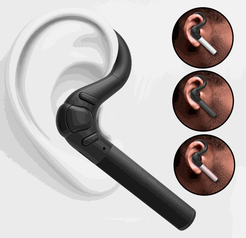 Bluetooth Earphones Noise Canceling Earbud Wireless Car Earphone with Mic Training Business Earbuds Sweatproof for Sport Running Enfom Clothing