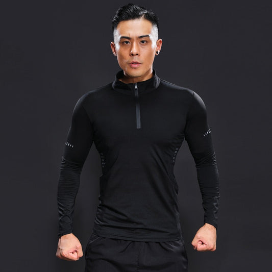 Bodybuilding Long Sleeve Spring Autumn Man Compression Fitness Running T Shirts Quick Dry Sport Tee Thight Brand Gym Blouse Enfom Clothing