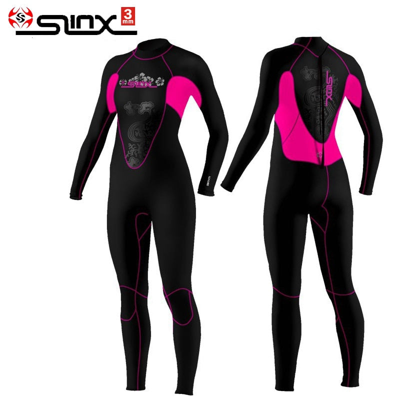 Brand Slinx 1102 Women Full Body Scuba Dive Wet Suit 3mm Neoprene Wetsuits Winter Swim Surfing Snorkeling Spearfishing Water ski Enfom Clothing