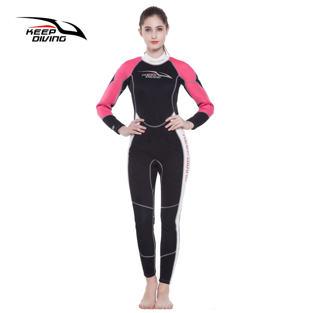 Brand Slinx 1102 Women Full Body Scuba Dive Wet Suit 3mm Neoprene Wetsuits Winter Swim Surfing Snorkeling Spearfishing Water ski Enfom Clothing