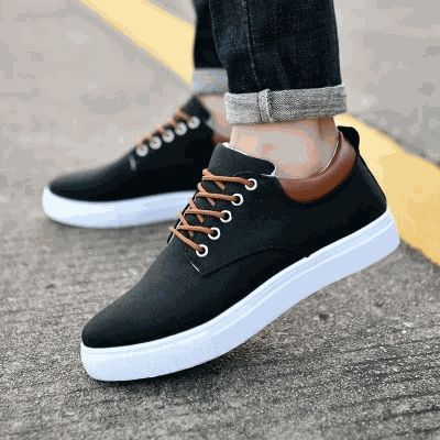 Breathable mens casual canvas sport shoes Enfom Clothing