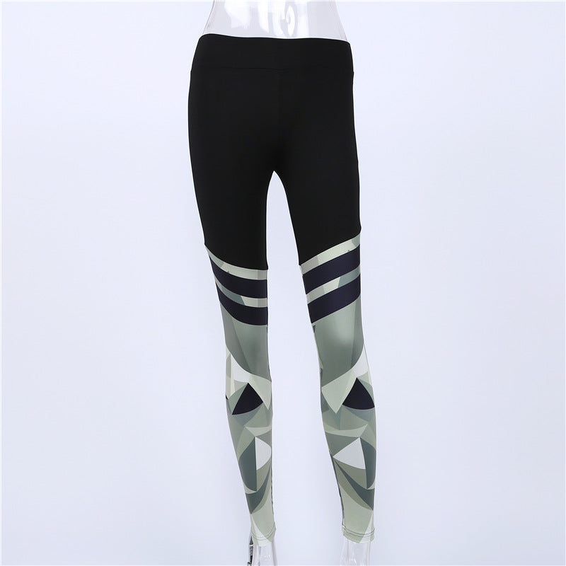 Camouflage printed stitching yoga pants Enfom Clothing