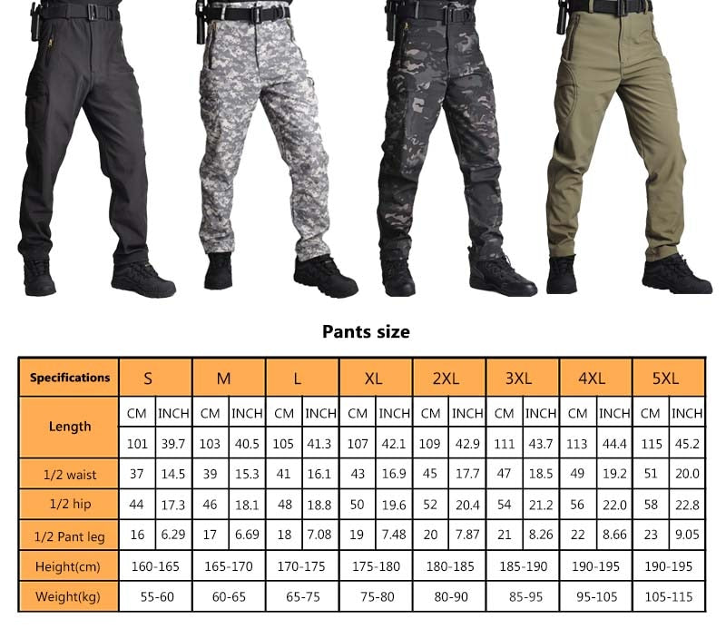 Cargo Pants Airsoft Military Men Clothing Camouflage Trousers Casual Multi-pocket Army Men Work Pants Combat Mens Military New Enfom Clothing